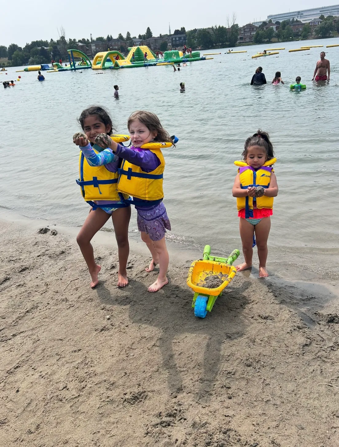 Photo of daycare kids at beach